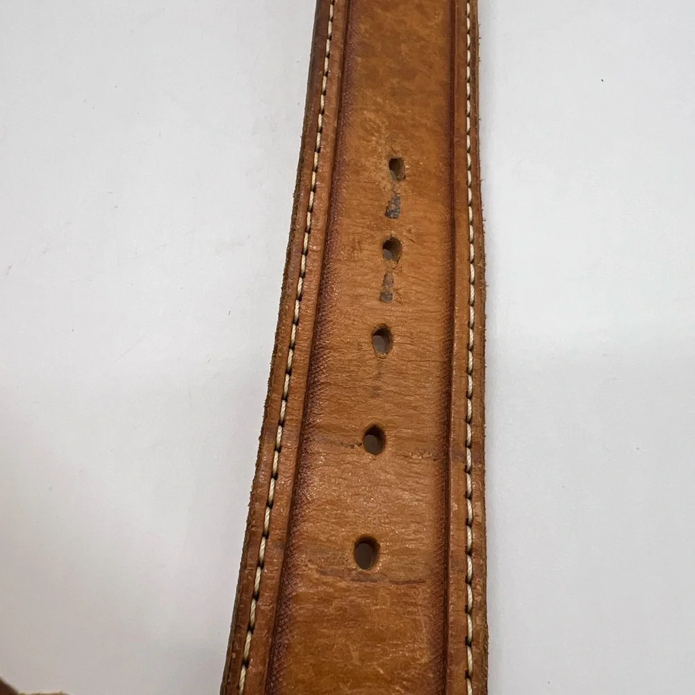 Montana Silversmiths Silver & Gold Eagle Buckle And Tan Leather Belt